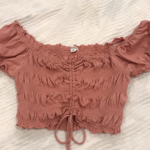 Light pink Ruched Crop Top💕 size S - Picture 3 of 5